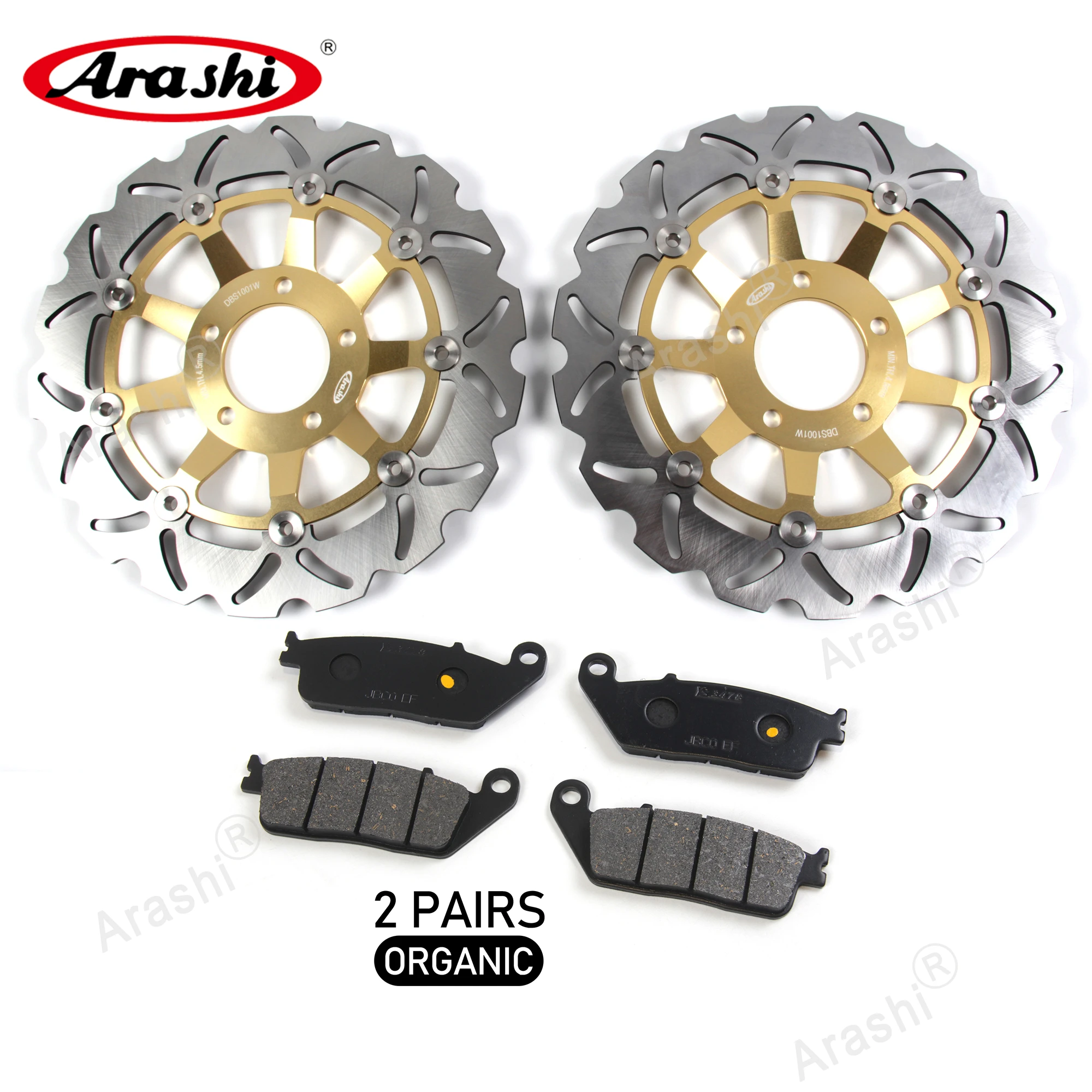 

Arashi CNC Front Brake Disc Brake Pads Full Floating Rotors For SUZUKI GSX400 IMPULSE 1994 1995 1996 GSX 400 Accessories