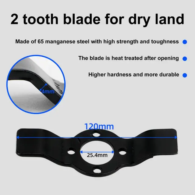 1 Állítsa Be A Gyep Trimmer Fejét Nagy Hatékonyságú Fűvágó Fej Gyakorlati Mangán Acél Kaszáló Head Kerti Ellátás Farmhoz - Image 4