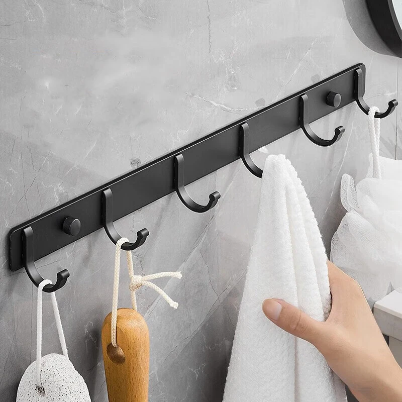 Perchas Para Colgar Sobre Puertas Gancho Para Puerta Sobre La Puerta, Percha Para Abrigo, Toalla, Bolsa, Bata - 7 Ganchos (blanco Perchero Plastico Puerta