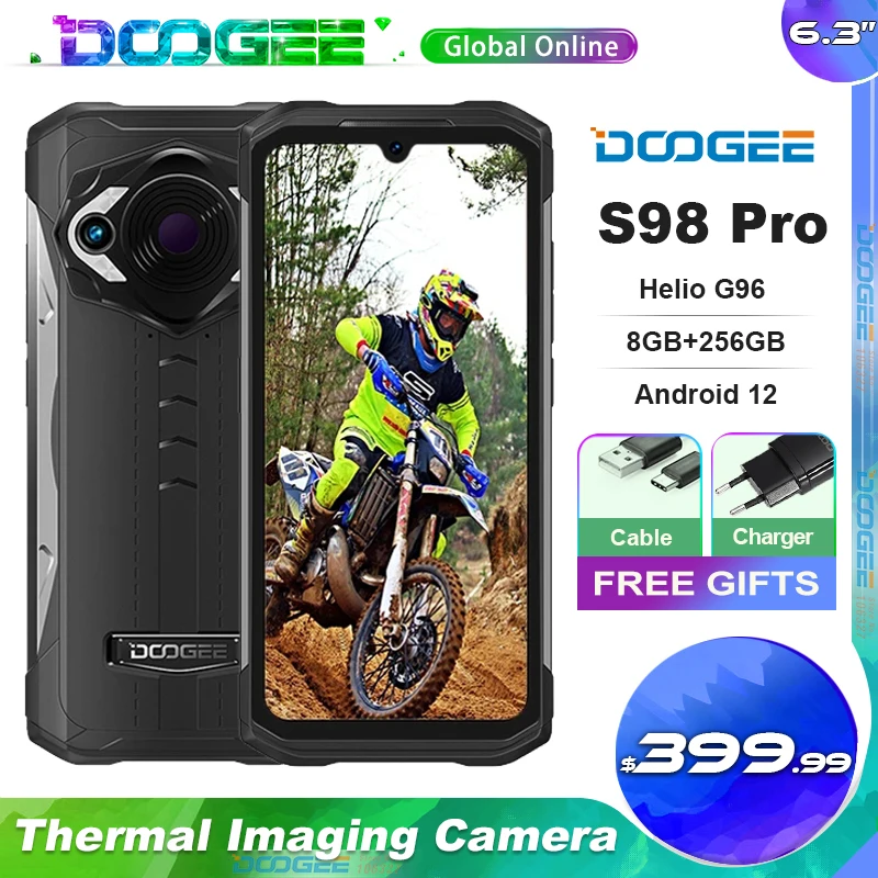 Doogee S98 Pro, rugerizado con Sensor Termico y diseño Alien