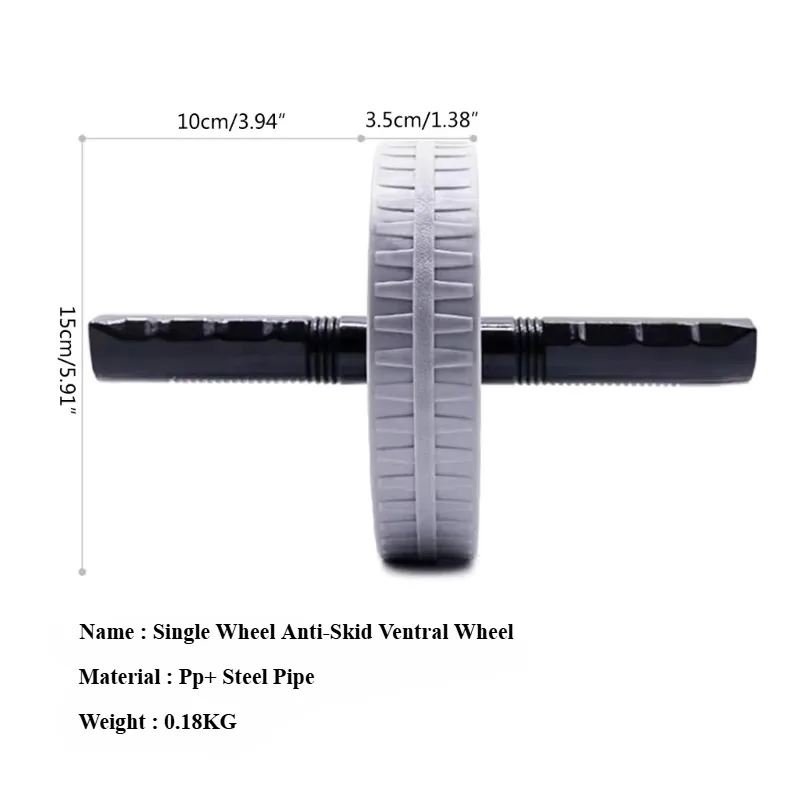 Abdominal wheel Abdominal Wheel Strong Load Bearing Non-Slip Roller Strengthen Muscle Exercise Equipment Fitness Training Home Use Silent