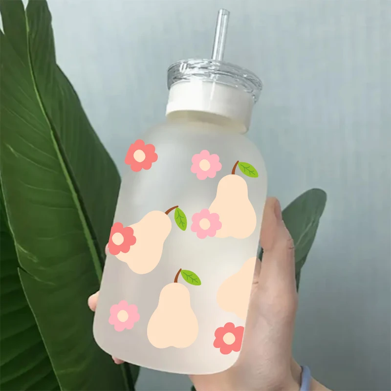 UV DTF Transfer Sticker Pineapple lemon For The 16oz Libbey Glasses Wraps Bottles Cup Can DIY Waterproof Decals D2379