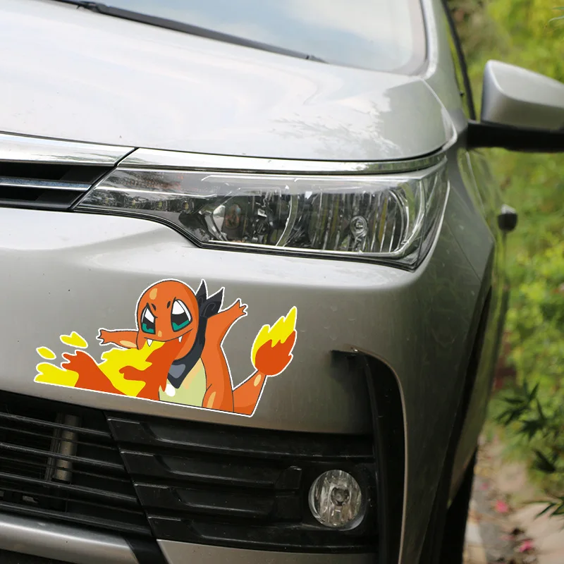 Pokemon Pequeno Dragão De Fogo Alcançável Pato Jenny Tartaruga Dos Desenhos  Animados Carro Adesivo Pikachu Corpo Scratchwaterproof - Adesivos -  AliExpress