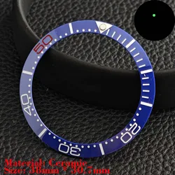 Ceramic Luminous Bezel Insert for Men's Watch - Premium Replacement Accessory (66)