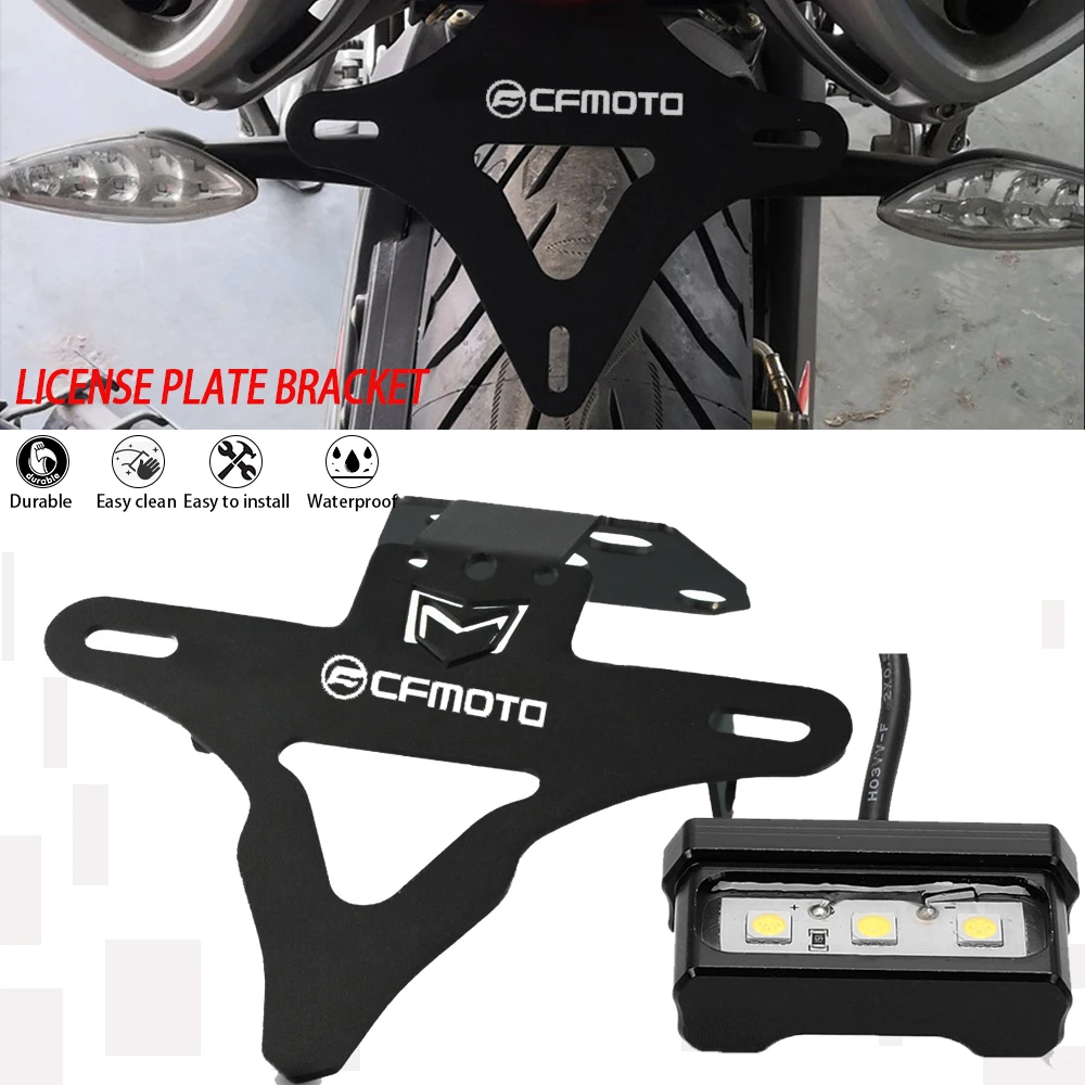 

Motorcycle License Plate Bracket Licence Registration Holder FOR CF MOTO CFMOTO 400NK 650NK150NK 150 400 650 NK 2016-2022 2023