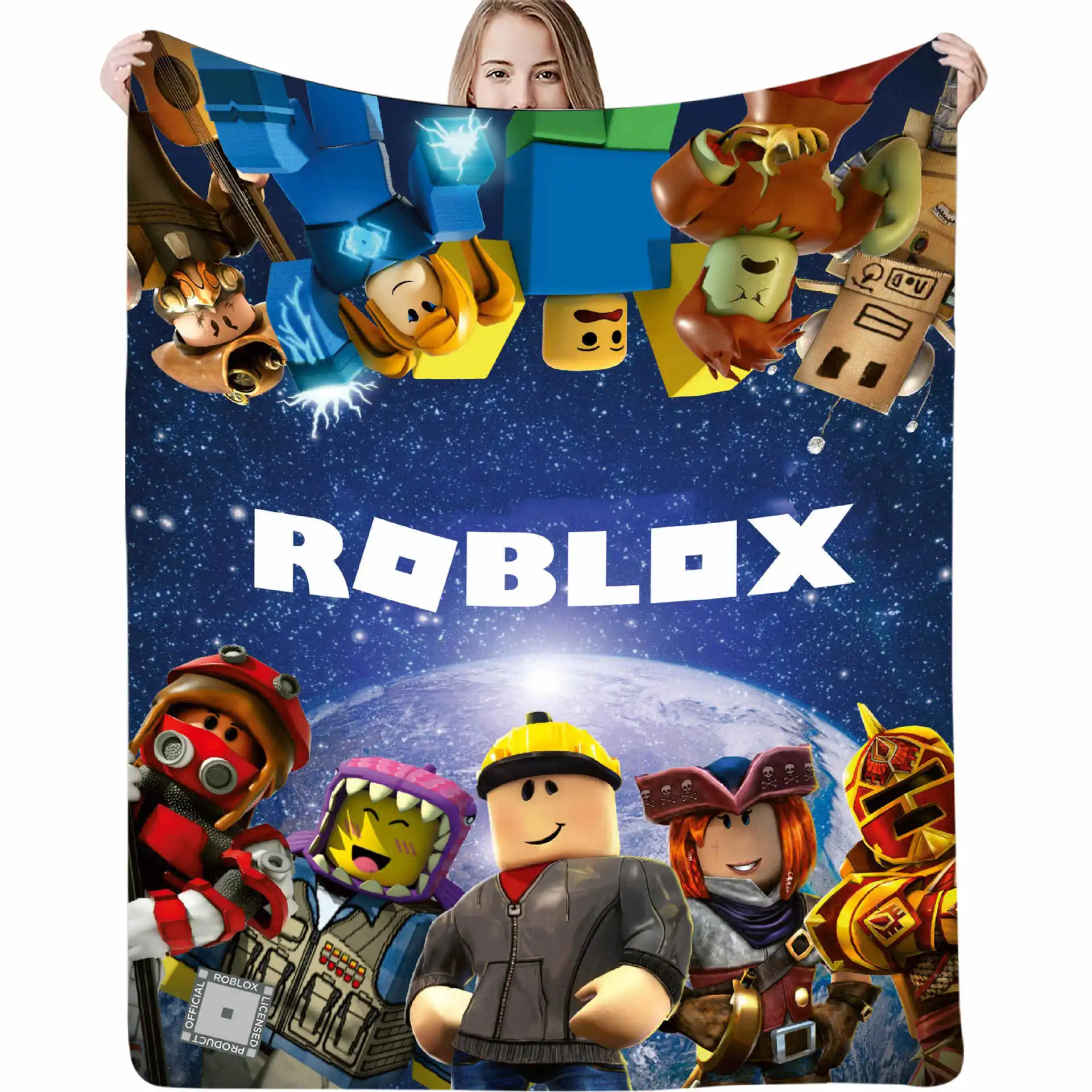 Roblox Mulher Rosto (hd) Lance Cobertor De Flanela Tecido Grande Cobertor -  Blanket - AliExpress