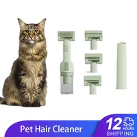 Cat Grooming Vacuum 5Brushes Pet Grooming Kit with 0.3L Hair Dust Cup Dog Vacuum Cleaner for Pets Cats Dogs Hair Vacuum Cleaner 1