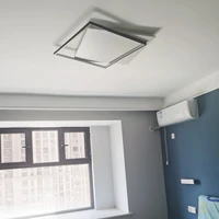 Lumière de chambre carrée ultra-mince, design d'art minimaliste moderne, haut de gamme, lumière de chambre européenne, luxe créatif 5