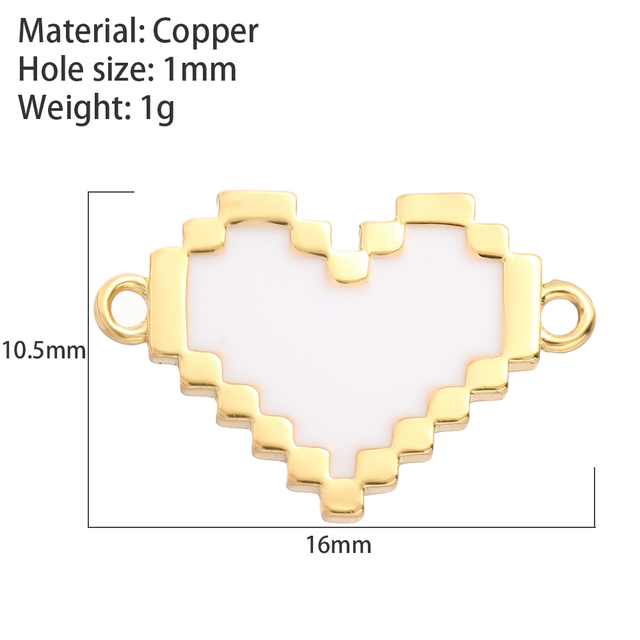 Heart Love Pendant Charms Diy Earrings Necklace Bracelet Make Charms for Jewelry Making Supplies Accessories Evil Blue Eye