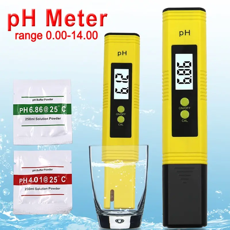 Ph meter 0.01 high precision for water quality tester with 0 14 measurement range suitable aquarium swimming pool