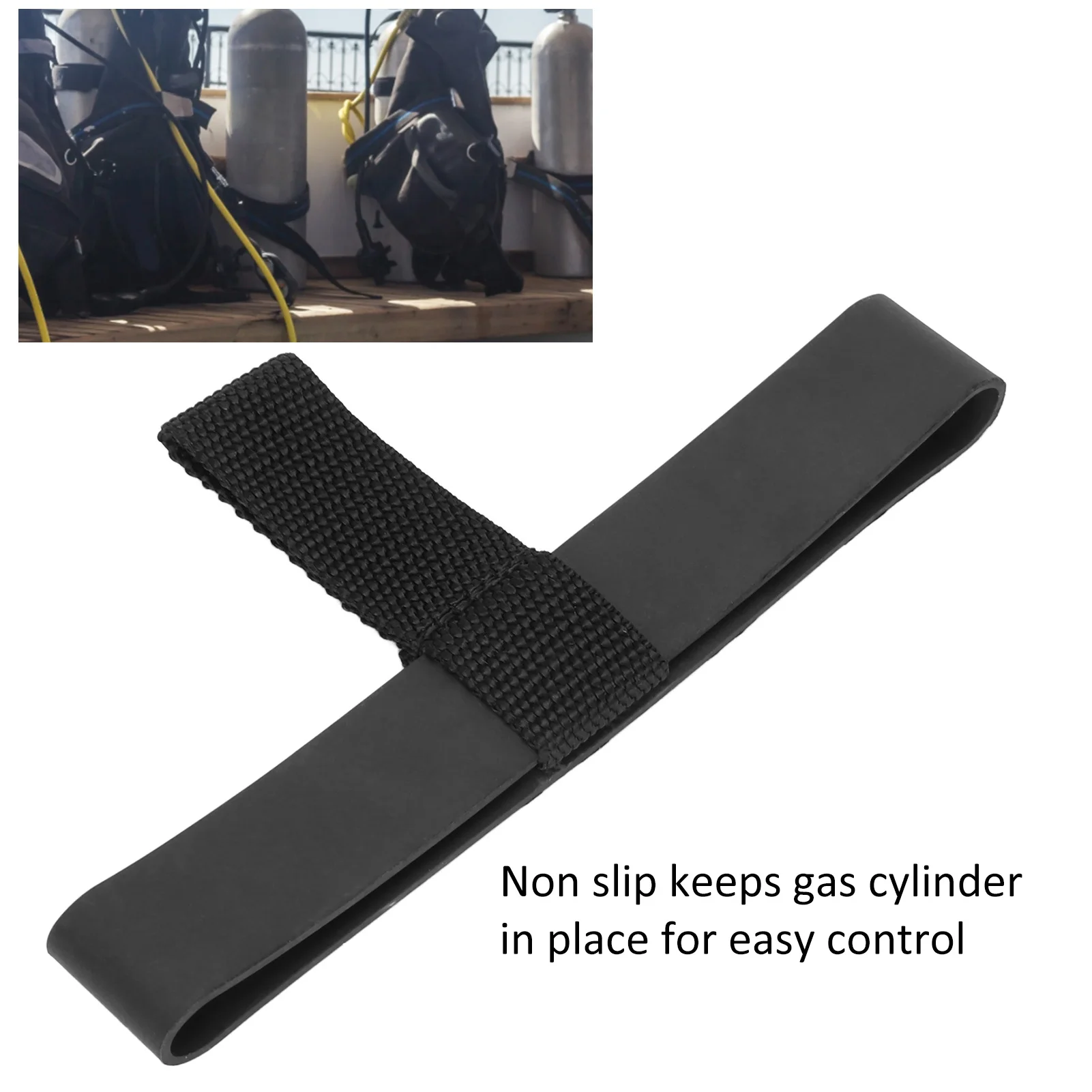 Diving Stage Tank Bottle Hose Retainer Band Anti Slip Diving Cylinder Rubber Retainer Strap for 6L 12L Bottle scuba diving accessories