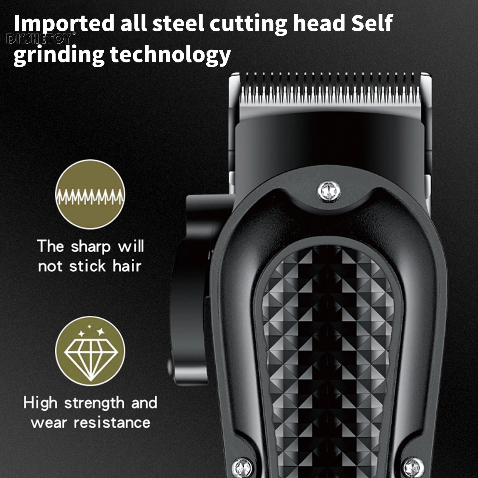 Hair Clipper Electric Hair Clipper Barber Finish Cutting Machine 5V/1A USB Rechargeable Cordless Beard Trimmer Wet and Dry Haircut