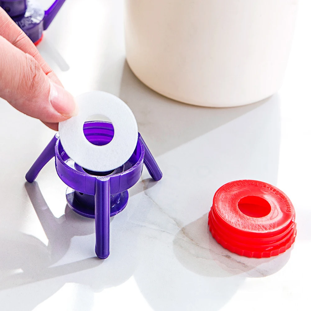 6Pcs Bottle Emptying Flip Kit Bottles Flip Caps 3 Sizes Liquid Bottle Emptying Kit Upside Down Dispenser Cap for Bathroom