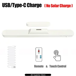Magnetic LED Night Light & USB Rechargeable Desk Lamp with Remote and Eye - Protection (3 Colors in 1)