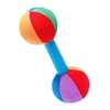 2PCS Grasp Training Dumbbell 0-1 Year Old Baby Auditory Perception Training Chewable Sand Hammer Rattle Toy 2