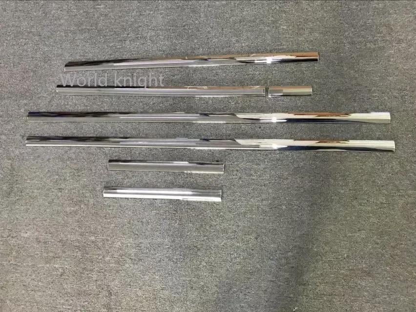 폭스바겐 트랜스포터 (T6) 카라벨 2017 2018 2019 ABS 크롬 자동차 도어 사이드 바디 몰딩 스트립 커버 트림 7개 구매