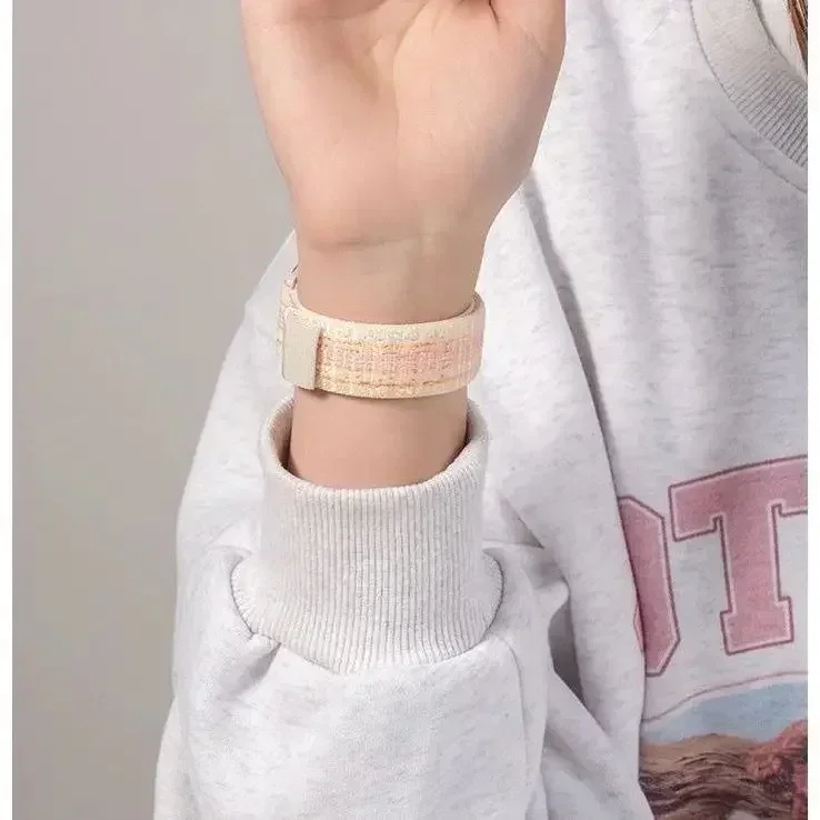 Nylon Loop For Apple Watch Strap 45mm 44mm 46mm 40mm 41mm 38mm 42mm Correa Bracelet iWatch Series 6 Se 7 8 9 10 11 ultra2-3 49mm