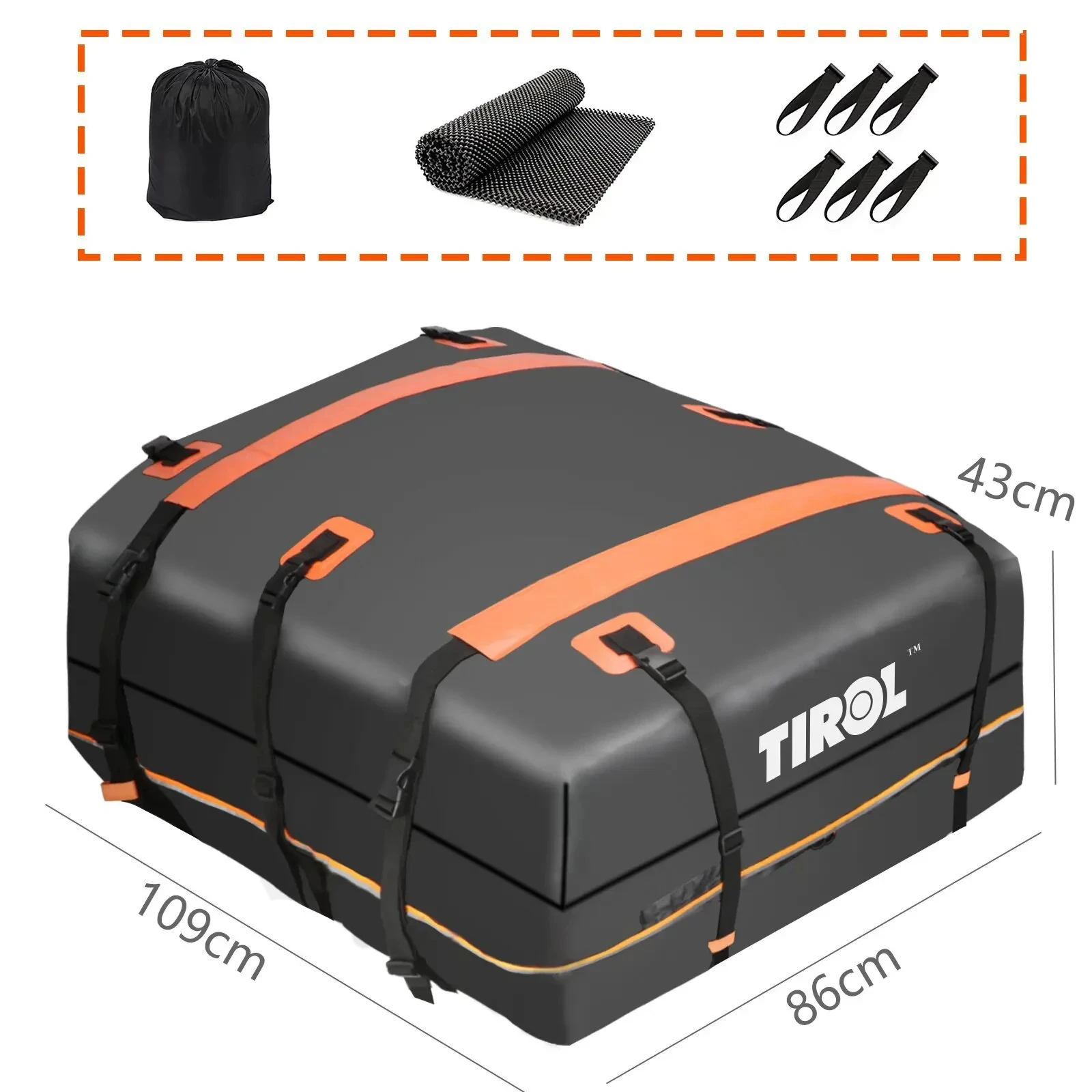 

Roof Storage Bag Rack Luggage Carrier Rainstorm Proof Outdoor Camper Tent Package Waterproof Sunscreen Suitable All Vehicles