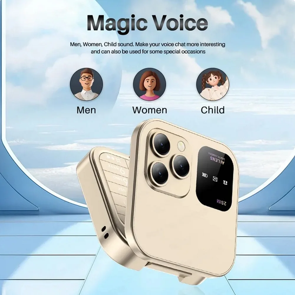 Mobile Phones Small Foldable Auto Call Record Speed Dial Dual SIM Card High Definition Rear Camera Flip Telephones