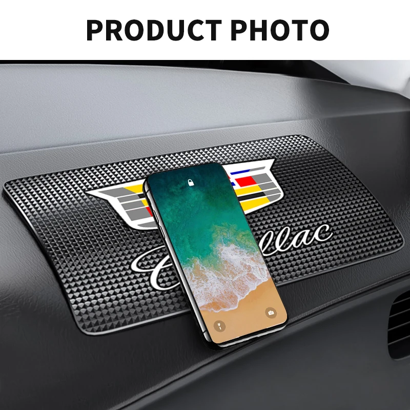 캐딜락 에스컬레이드 CTS ATS SRX STS XT5 XT4 XT6 XTS CT4용 차량 미끄럼 방지 패드 대시보드 폰 홀더 접착 매트 액세서리