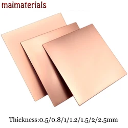 Premium Red Copper Metal Sheet Foil Plate - Multiple Thickness Options, 99.9% Pure, Anti - Corrosive - 0.5x50x50 - 4pcs