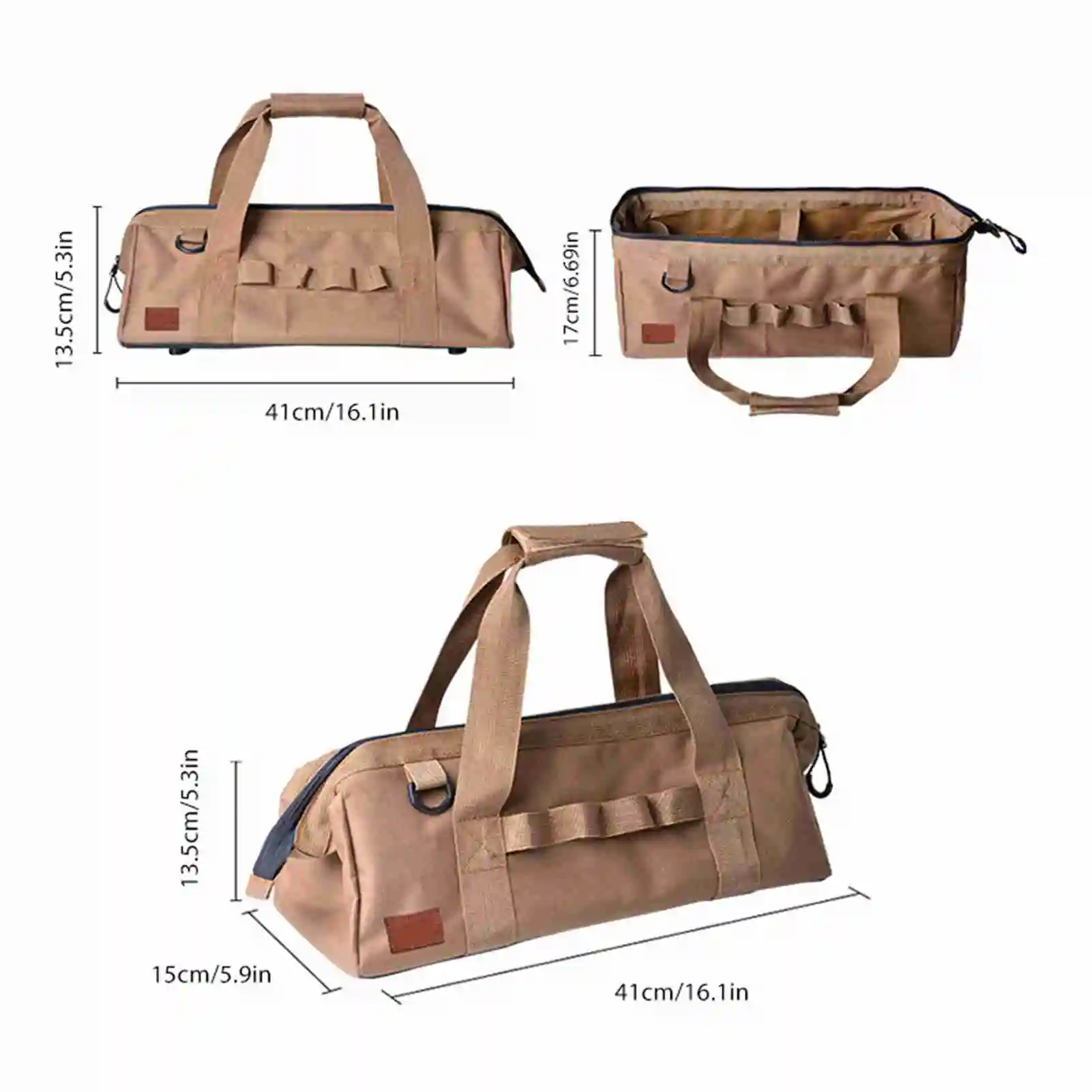 Large Capacity Water Resistant Camping Gear Bag with Sturdy Bottom and Wide Mouth Design