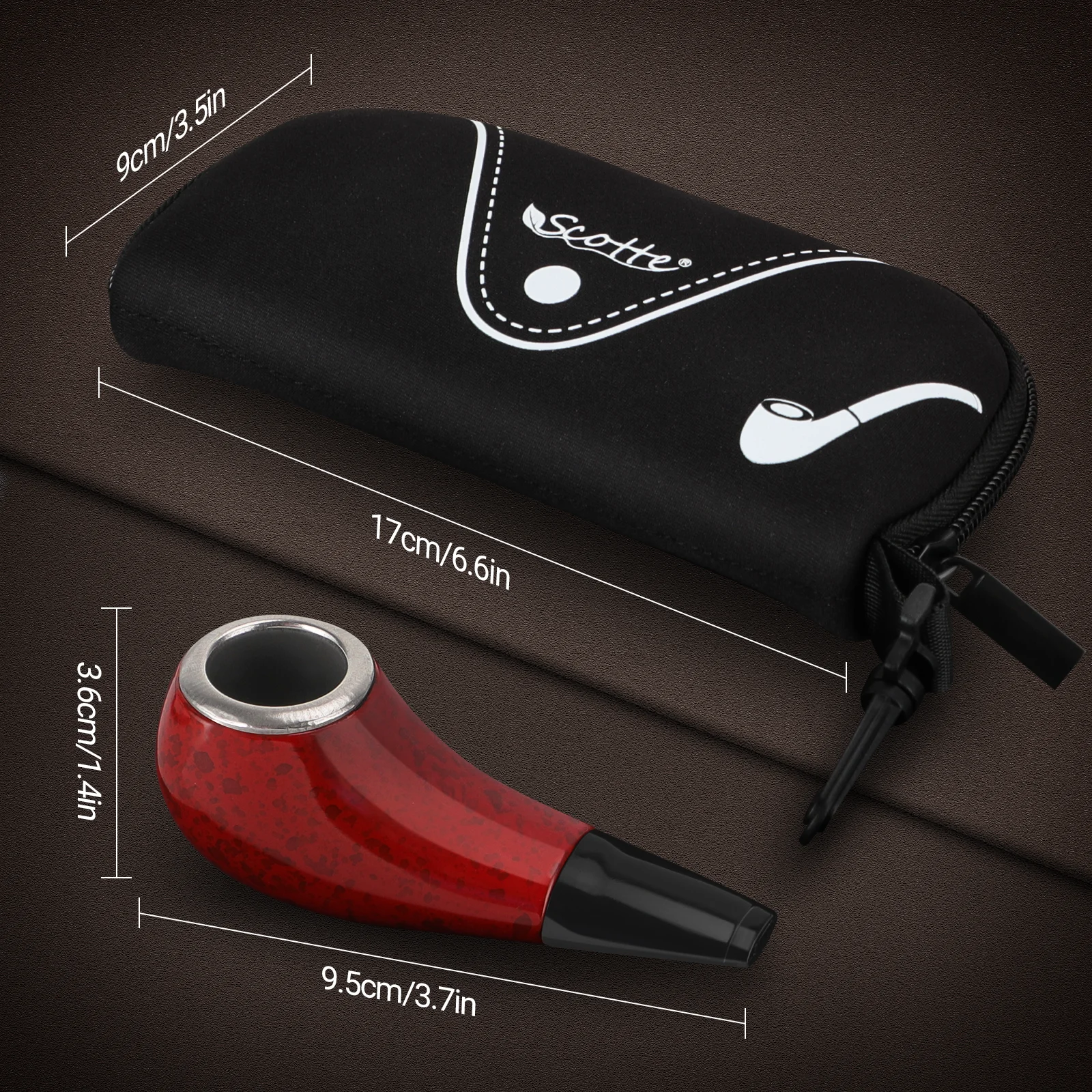 Vintage Tobacco Pipe Pouch Accessories tobacco pipe smoking pipe tobacco smoking accessories smoking accessories