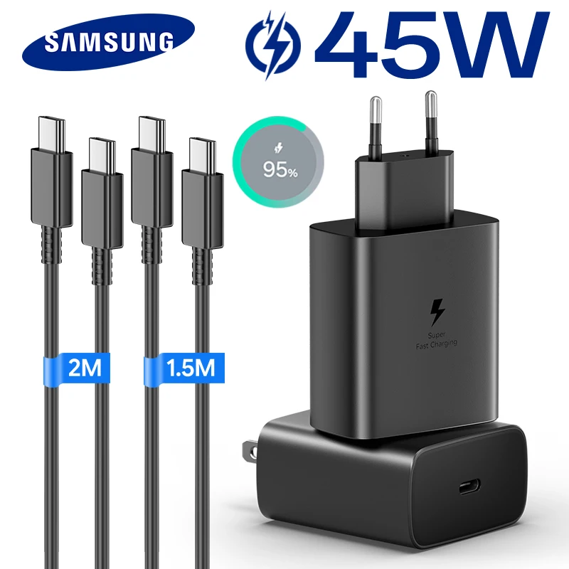 Super Fast 45W USB-C Charger with 2M Cable