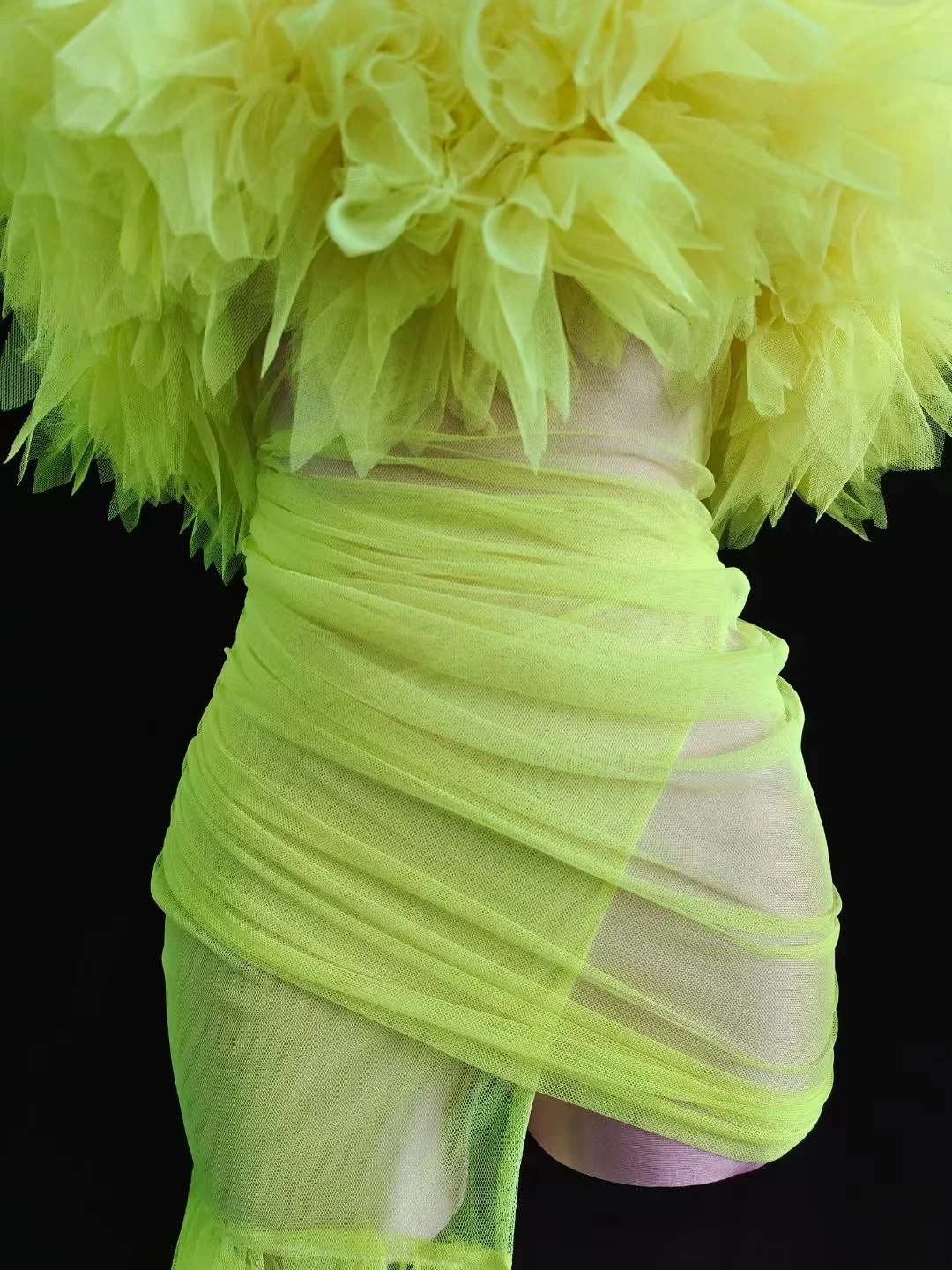 Lace See Through With Gloves Women dance costume Latin Jazz Dance stage performance costume Lyrical Carnival Drag Queen Outfit Contemporary Dancewear