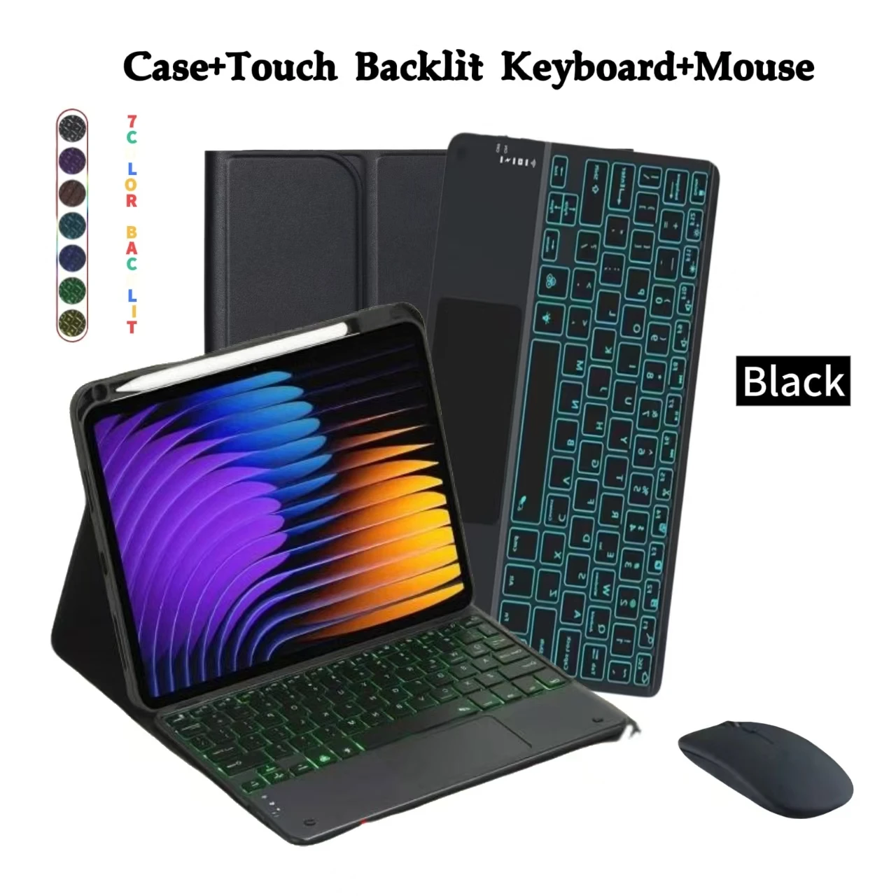 Wireless Bluetooth Keyboard Case with Removable Keyboard