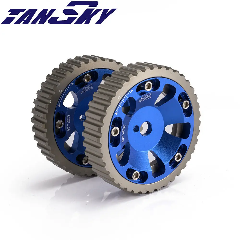 Aluminum Cam Gear Pulley Camshaft For Mitsubishi 4G15 SOHC Engine 2Pcs TK-CG4G15BL