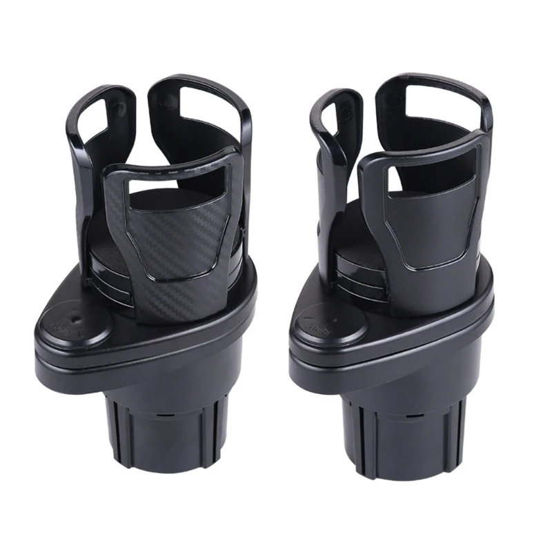 2-In-1 Car Dual Cup Holder Bottle Bowl Organizer 360 Rotating Auto Bottle Holder Dropship