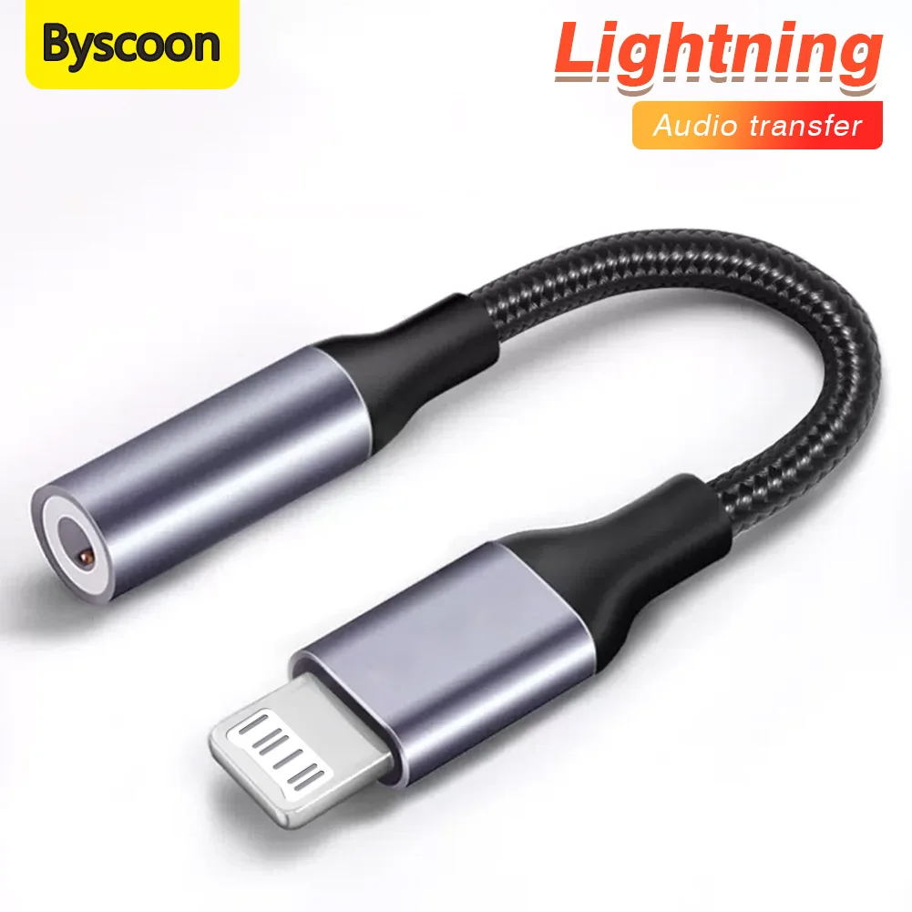 Lightning To 3 5 MM Jack AUX Cable Adapter For iPhone 12 13 14 Pro Adapter Headphone Connector Audio Splitter iphone accessories lightning to headphone adapter