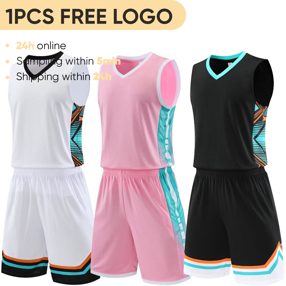 Free customized basketball uniforms, student basketball training uniforms, blue ball sports uniforms, youth basketball uniforms