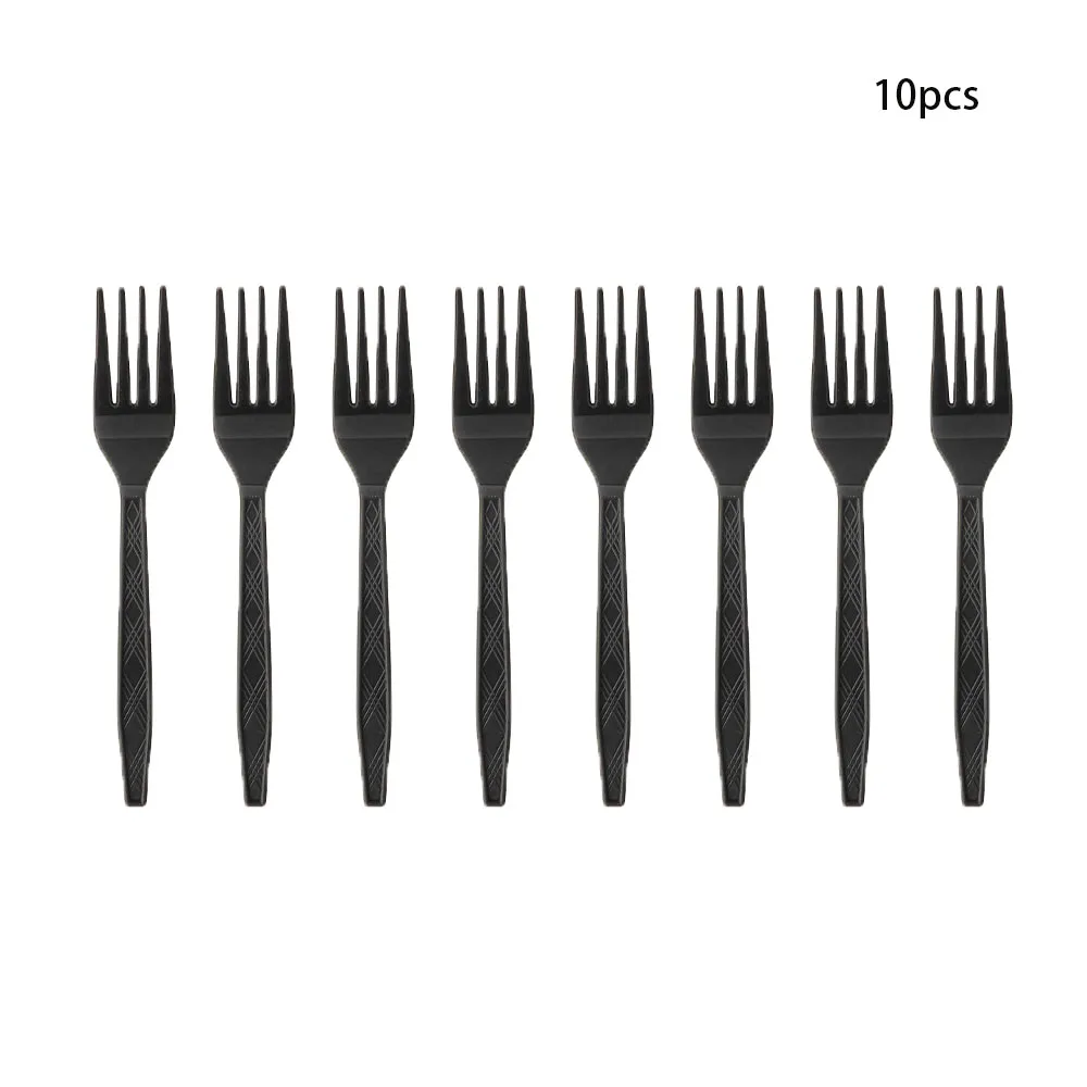 Black Birthday Party Tableware Set - 20-Piece Disposable Plates Cups Paper and Tablecloth