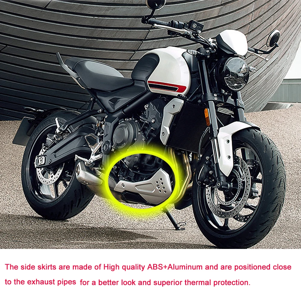 

For Trident 660 2021 New Motorcycle Accessories Lower Engine Belly Protection Plates Kit Side Lower Fairing