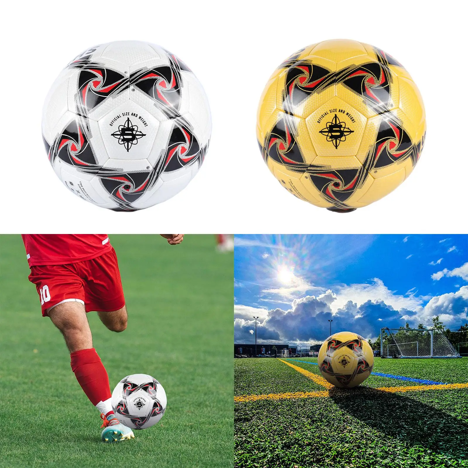 Soccer Ball Wear Resistant Durable for Child Boys and Girls Kids and Adults