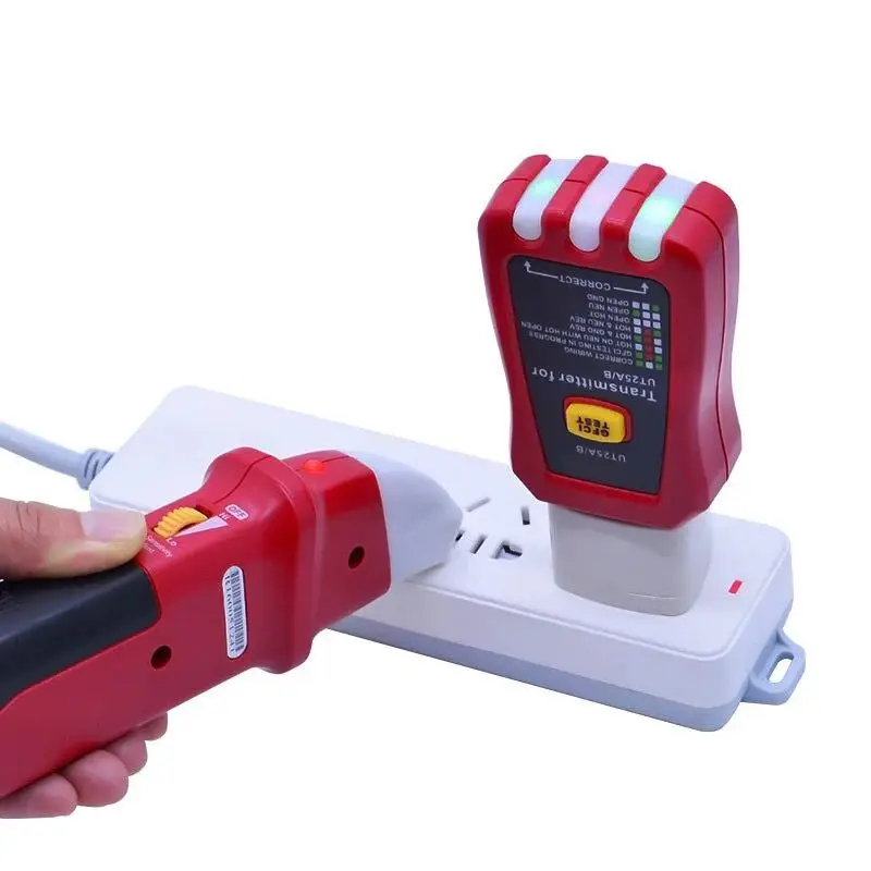 UNI-T UT25A 표시등 전문 자동 회로 차단기 탐지기 소켓 테스터 전기 기술자 진단 도구 (LED 포함)