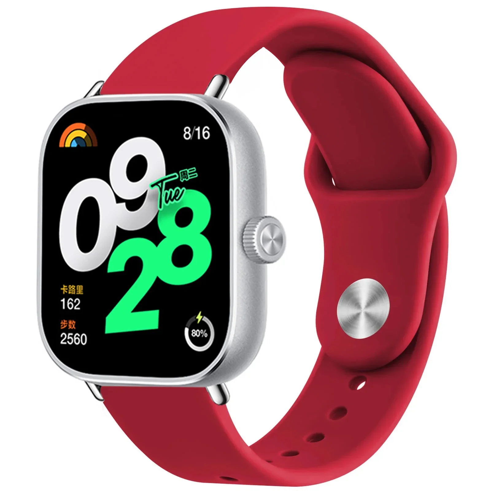 Silicone Sport Loop Replacement Band - Red