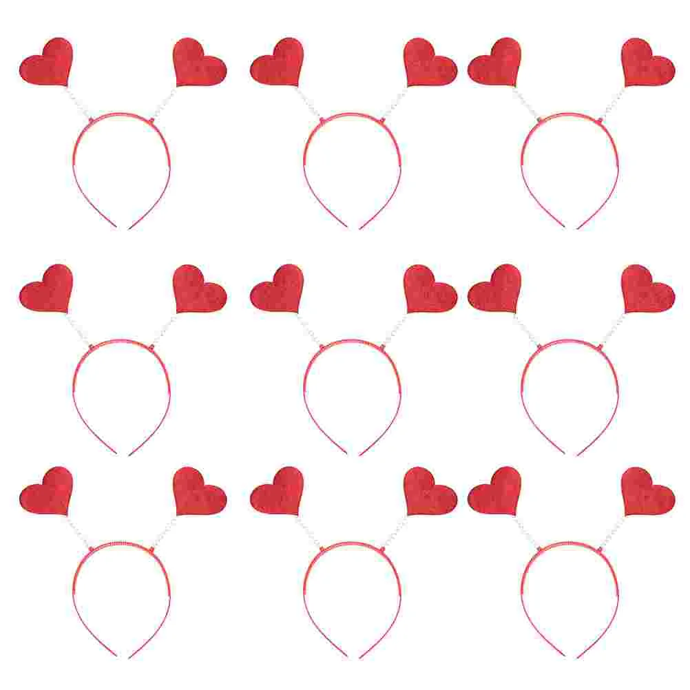 

Кольца для волос в виде красного сердца, красивые кольца для волос в форме сердца, аксессуары для волос на День святого Валентина