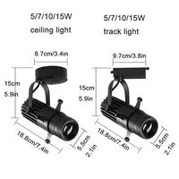 20W Graphics Cut Light  5W 10W 15W LED track Spotlights Adjustable Square Shape Painting Lamp for Museum Art Gallery Church 2