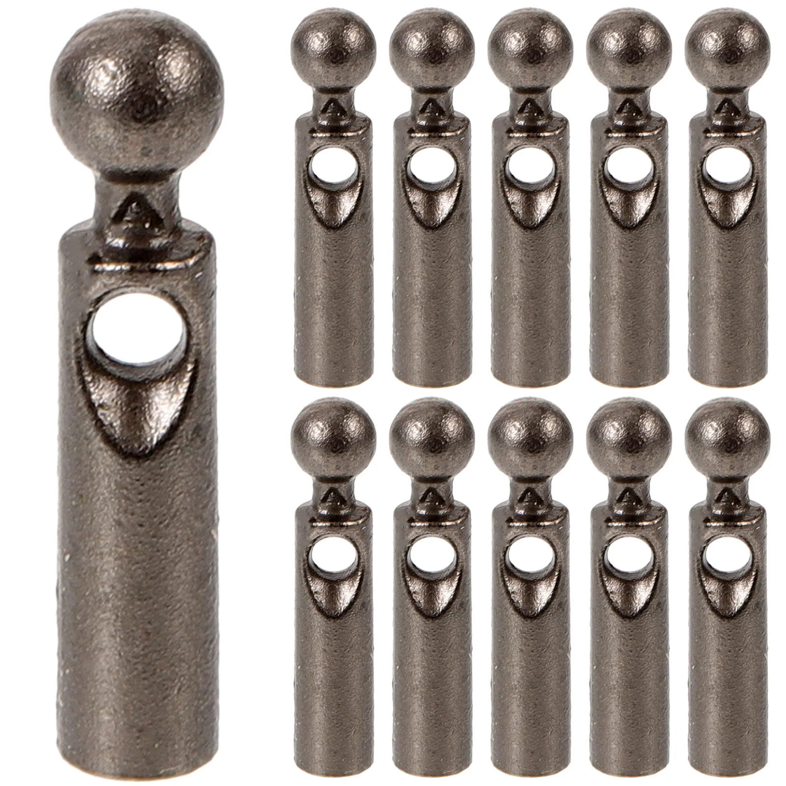 11 Pcs Rain Beads Metal Umbrella Tail Long Handle Sun Repair Parts Accessories Folding Simple Designs Aluminum Alloy Foldable