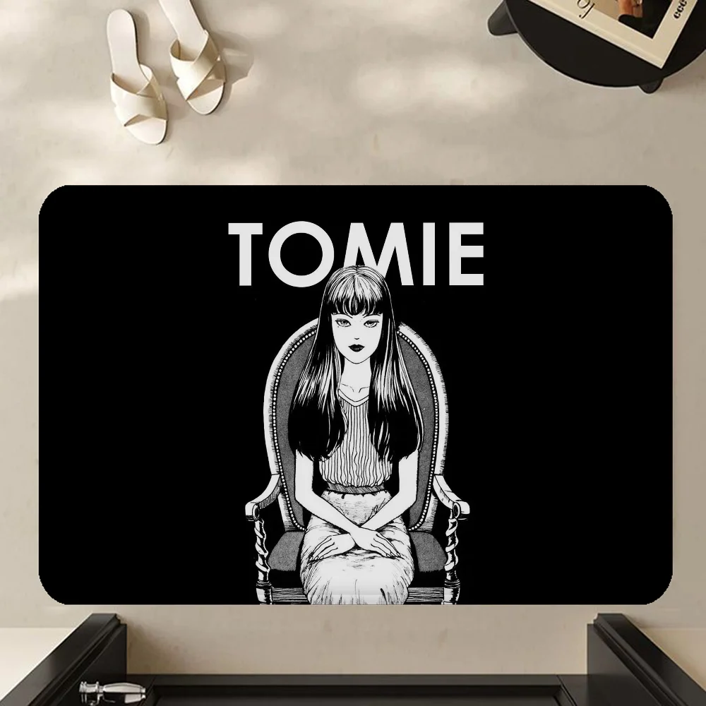 Japanese Horror Anime Floor Mat Bathroom Mat Kids Room Bedroom Decoration Balcony Anti-Slip Doormat Living Room Bedside Rugs 6