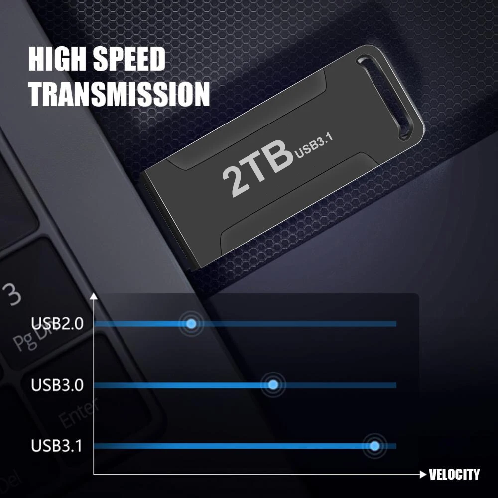 USB Flash Drive Flash Drive High Speed USB 3.1 Pen Drive 2TB 100% True Capacity Pendrive 1TB Memorias USB Flash Drive 512G Cle Stick Gifts