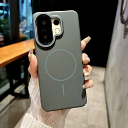 Luxury Matte Magnetic Case - Ultra Thin Hard PC Cover with MagSafe Compatibility for Vivo S30 Pro mini (Dark Gray)