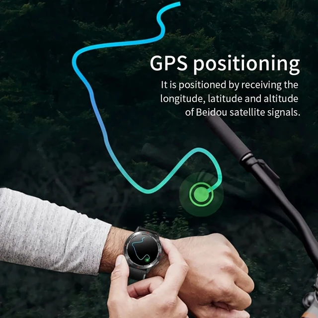 Reloj inteligente con GPS para deportes al aire libre, rastreador de actividad física, oxígeno en sangre, frecuencia cardíaca, detección de sueño, impermeable IP68, posicionamiento GPS 4
