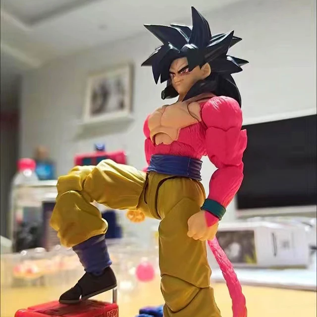 Bandai espíritos shf dragon ball gt super saiyan 4 filho goku kawaii anime  figura modelo dos desenhos animados figura de ação crianças brinquedos  colecionáveis - AliExpress