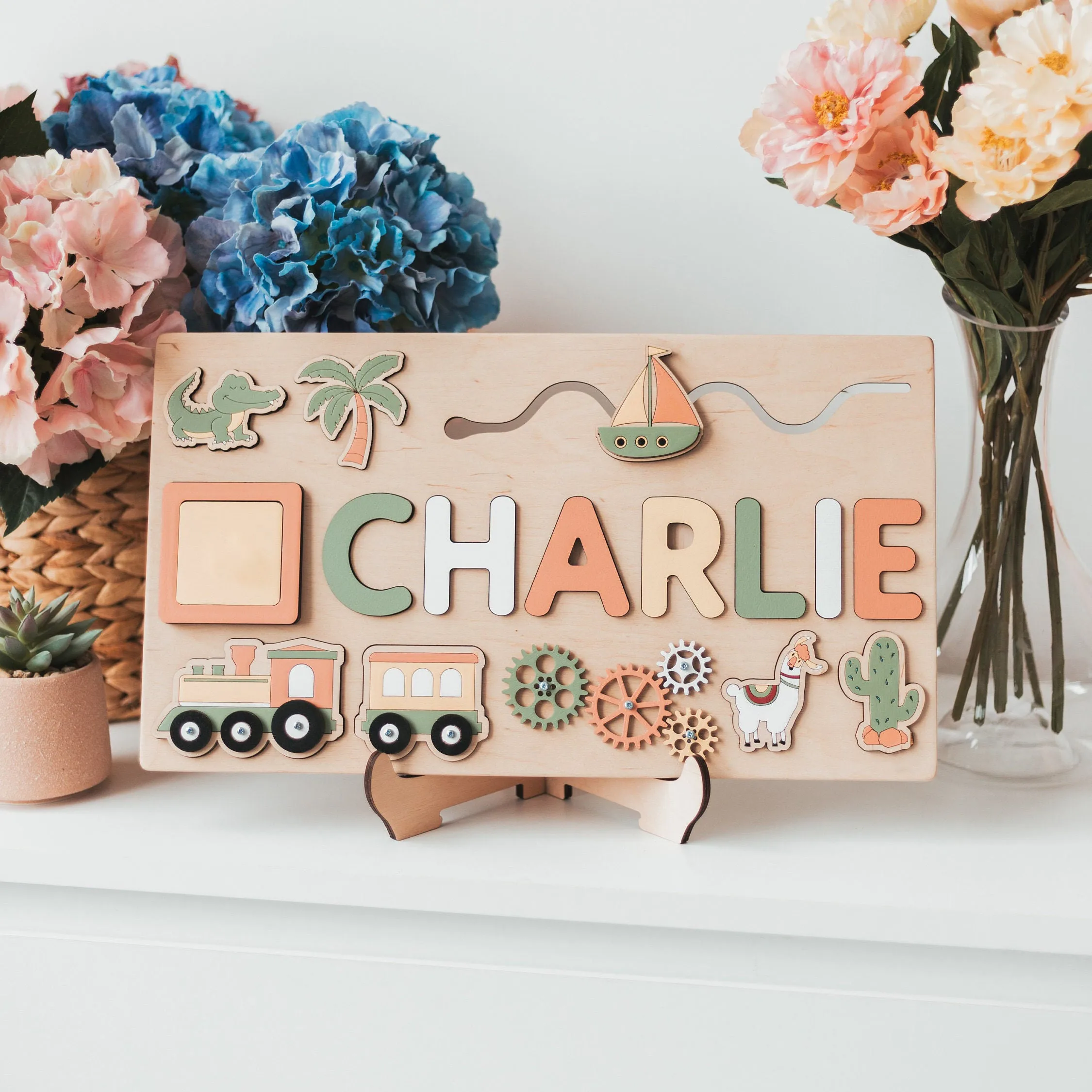 Personalized First Name Wooden Puzzle 1 | Personalized First Name Wooden Puzzle 2