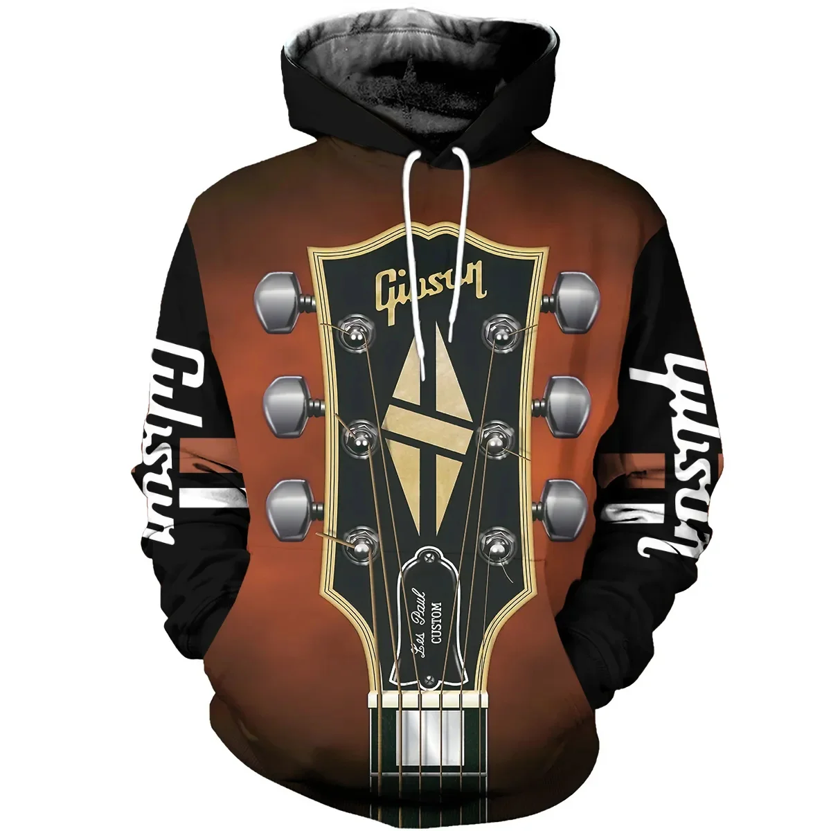 thumbnail image 1 of Sudadera con capucha con estampado de guitarra, sudadera con estampado 3D, sudadera de moda para uso diario, sudadera con capucha de instrumento musical de hip hop, sudadera para hombres y mujeres, 1 of 4
