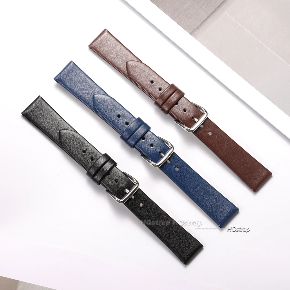Elegant Slim Leather Watch Strap for Women – High-Quality Universal Replacement Watchband